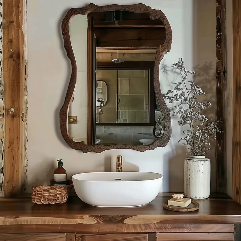 Vintage badeværelse spejl